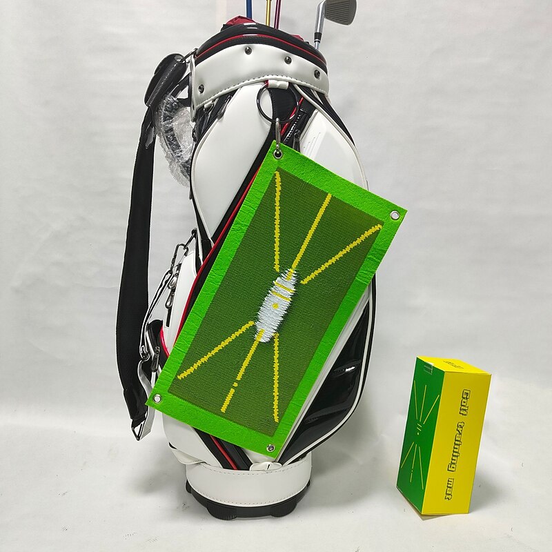 New Golf Swing Trajectory Pads Golf Swing Practice Pads Hitting Track Direction Detection Pads2