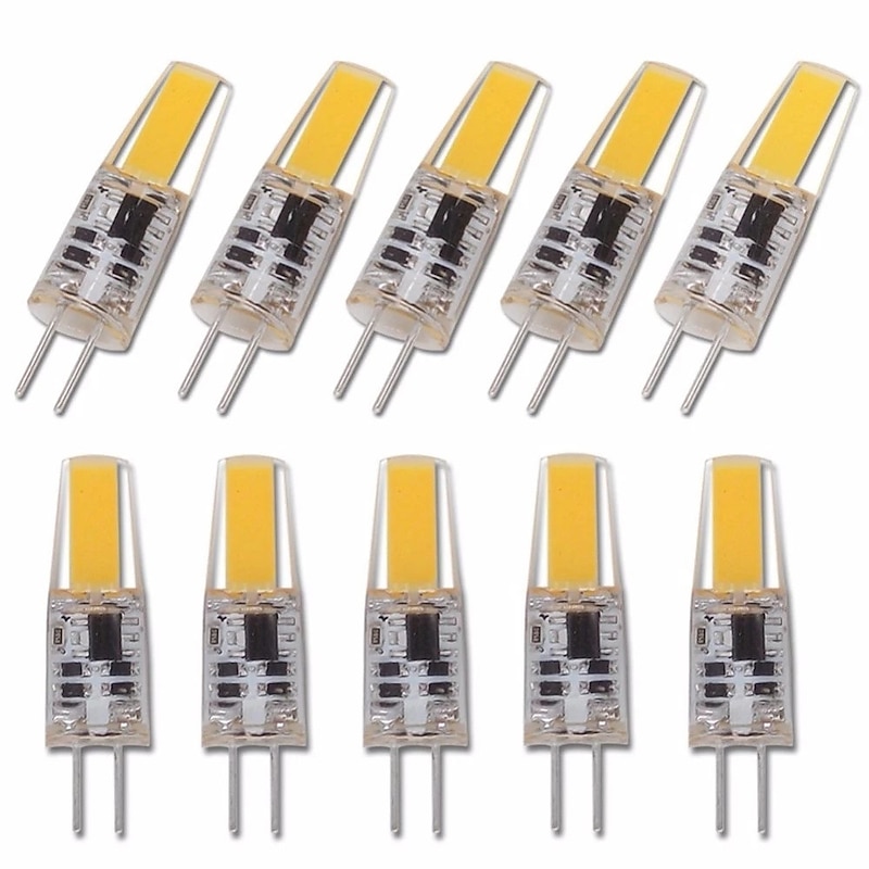 10pcs Dimmable G4 LED Lamp Crystal Sapphire Lamp 2W 3W AC/DC12-24V LED COB Chandelier LED Light Source Silicone Bulb Home Lighting3