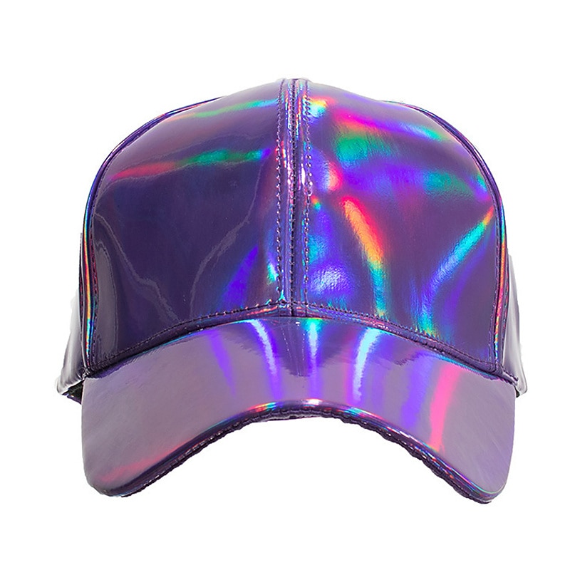 Unisex Baseball Cap Sun Hat Black Silver Laser Nonwoven Fashion Casual Minimalism Outdoor Vacation Plain Adjustable Fashion2