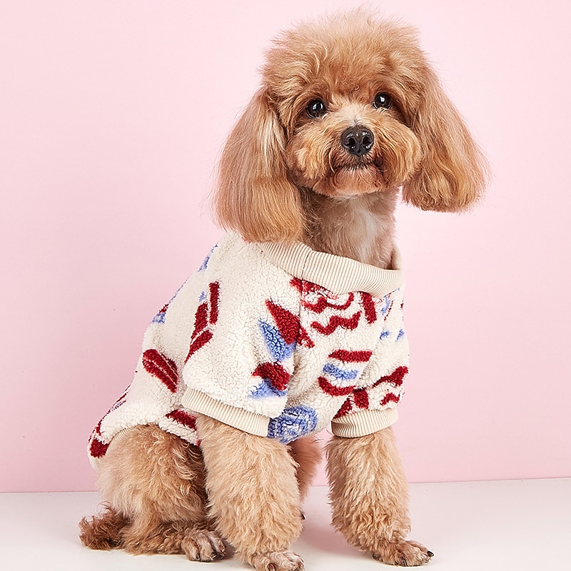 Dog Cat Sweater Sweatshirt Jumper Fashion Cute Winter Warm Soft Washable Comfortable Outdoor Sports Dog Clothing for Bichon Frise Poodle Pomeranian Baby Pet Papillon