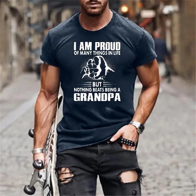 Men's Letter Hand T Shirt Tee Top Cotton Short Sleeve Graphic Shirt Black Army Green Dark Blue Comfortable Tee Sports Outdoor Holiday Fashion Designer Clothing2