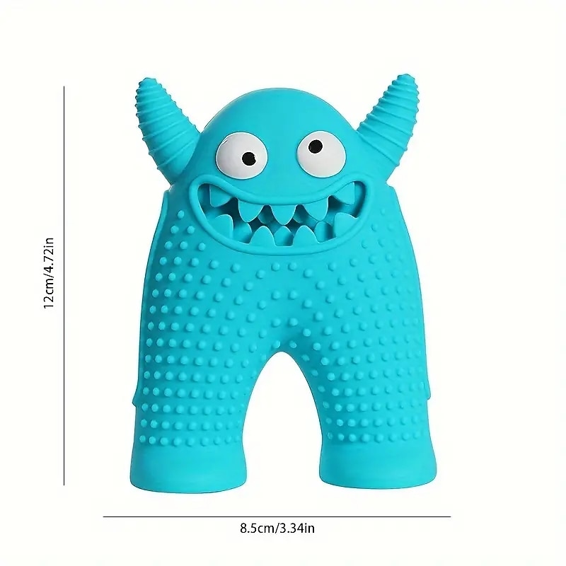 1pc Monster Design Durable Dog Chew Toys Food Leaking Tough Dog Grinding Teeth Toys3
