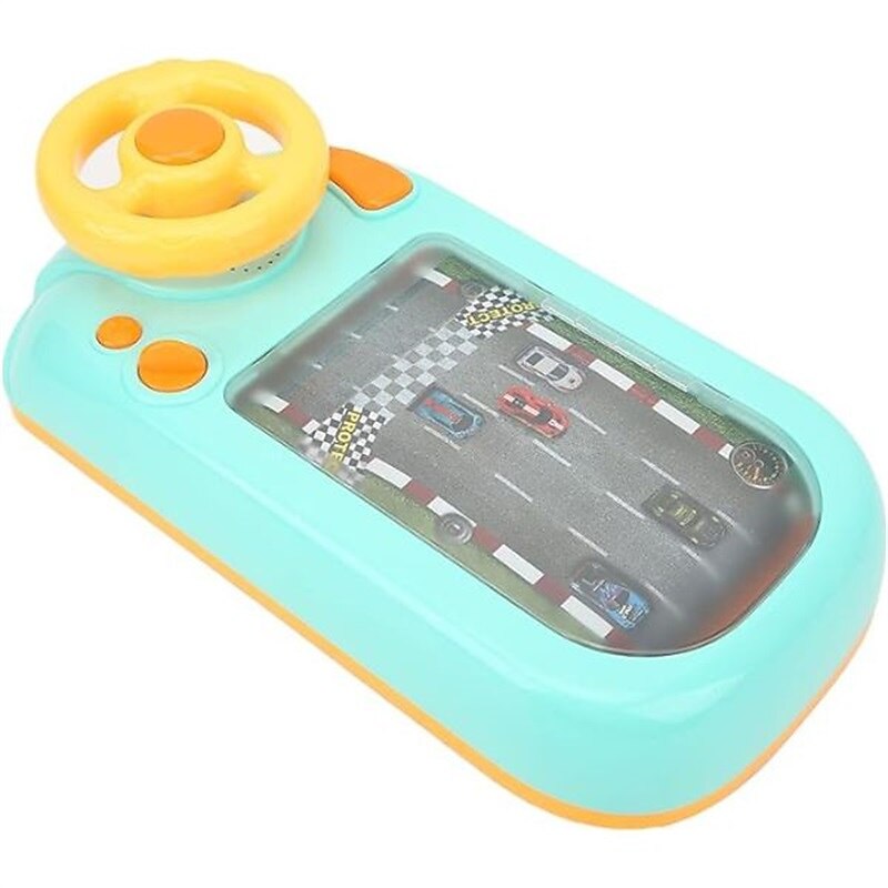 Children's Steering Wheel Simulation Driving Toy Puzzle Electric Tabletop Game Console To Avoid Racing And Adventure Through Levels4