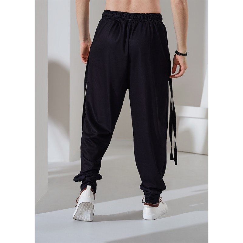 Men's Sweatpants Joggers Trousers Drawstring Side Pockets Elastic Waist Animal Graphic Prints Comfort Breathable Sports Outdoor Casual Daily Cotton Blend Terry Streetwear Designer Black Purple4