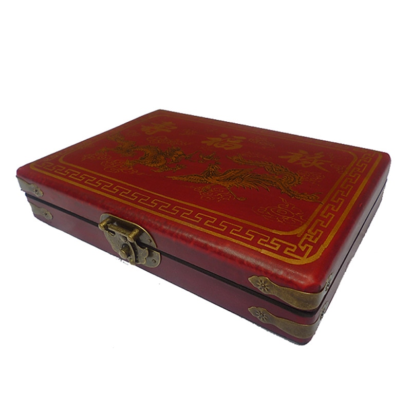 Mahjong Classic Game With Wood Storage Case Family Game For 4 Players Entertainment Best Gift4