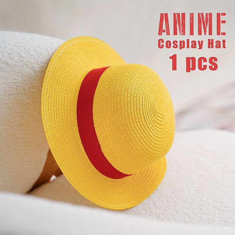 Hat / Cap Inspired by Luffy Anime Cosplay Accessories Hat Men's Women's Cosplay Halloween Costumes4