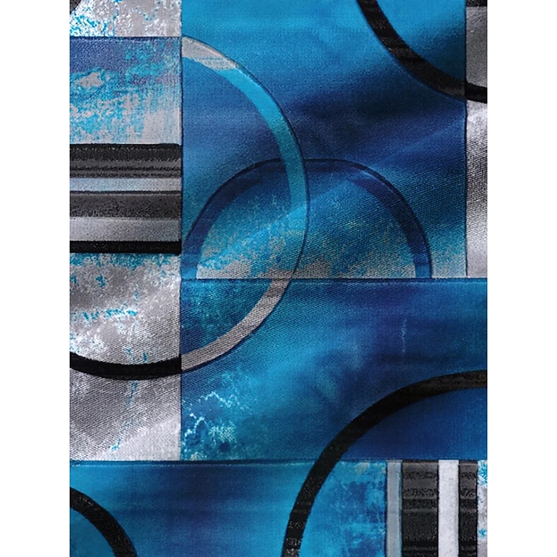 Men's Floral Shirt Button Up Shirt Long Sleeve Vintage Abstract Daily Wear Going out Weekend Fall & Winter Turndown Print Button-Down Black Blue Green3