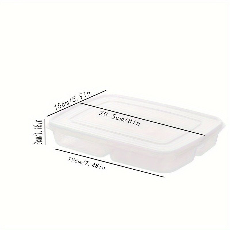 2pcs Refrigerator Storage Box Four Sections Divided Food Crisper Food Grade Sealed Box Food Meat Frozen Box Onion Ginger Garlic Prepared Vegetables Refrigerated Crisper Box Kitchen Supplies4