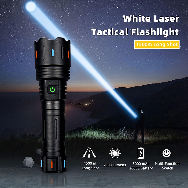 LED Rechargeable Flashlights High Lumen Super Bright Tactical Flashlight, Zoomable High Powered Capacity Handheld Flashlights for Emergency Camping Hiking Gift4
