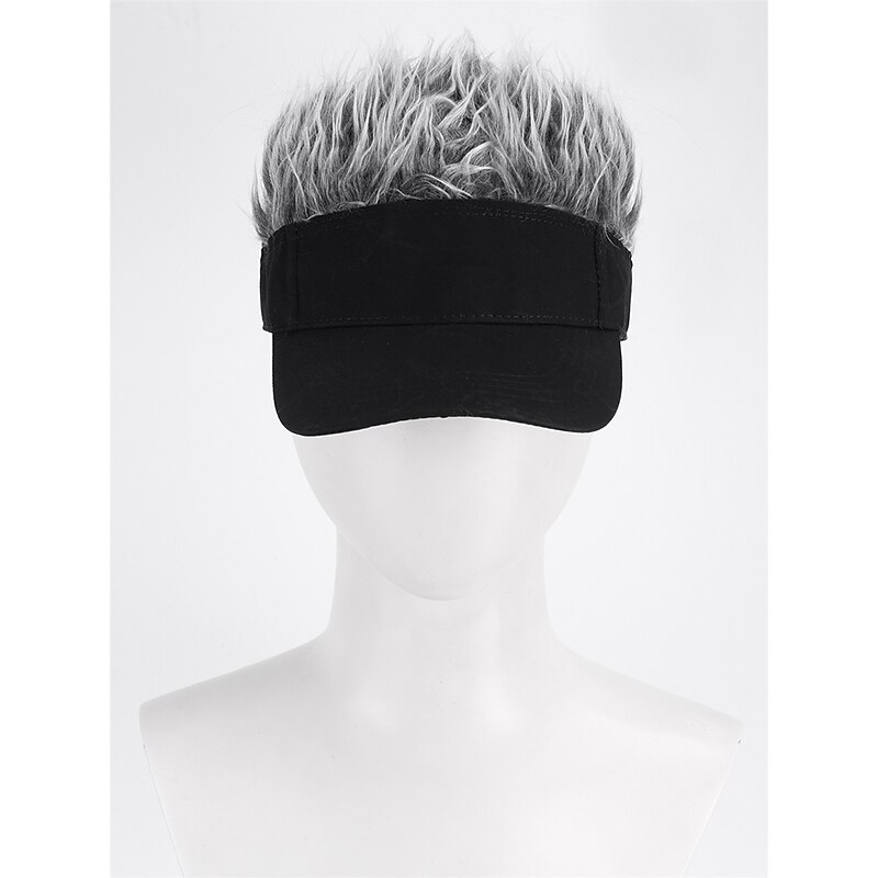 Baseball Cap With Spiked Hairs Wig Baseball Hat With Spiked Halloween Wigs4