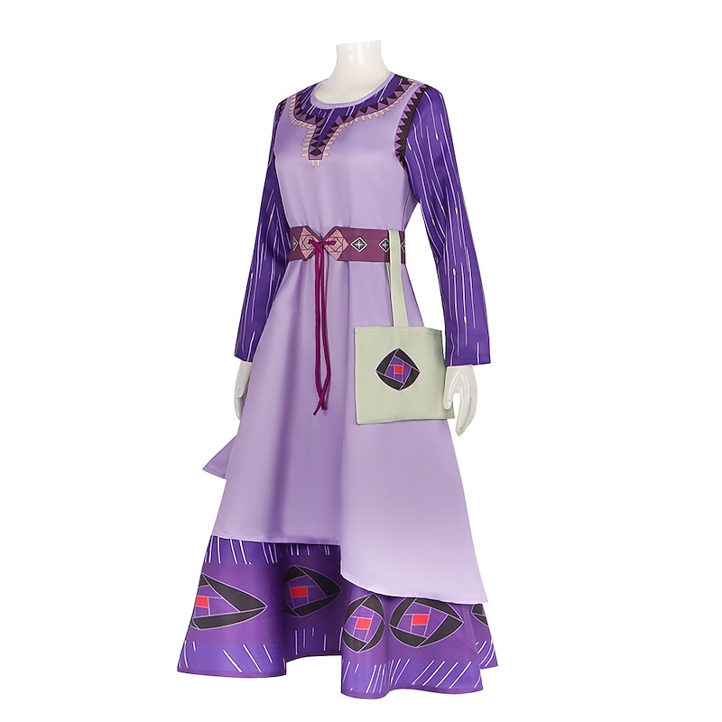 Wish Princess Asha Dress Cosplay Costume Outfits Cute Movie Cosplay for Women's Girls' Kid's Adults' Carnival Children's Day New Year3