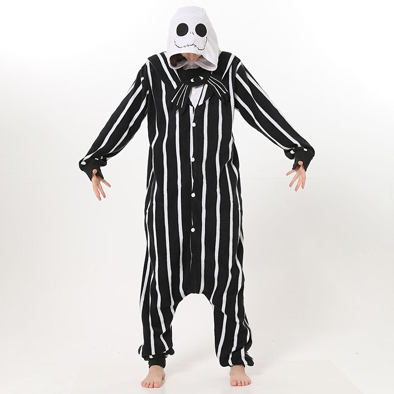 Adults' Animal Group Costume Nightwear Onesie Pajamas Carnival Costume Skeleton Reindeer Animal Onesie Pajamas Kigurumi Pajamas Cute For Men's Women's Carnival Cartoon2