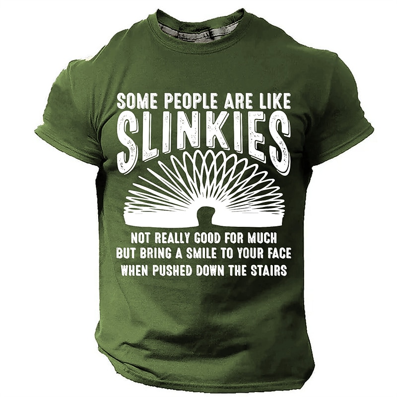 Men's Slinky T-Shirt - Dark Humor Graphic Tee for Sarcastic People2