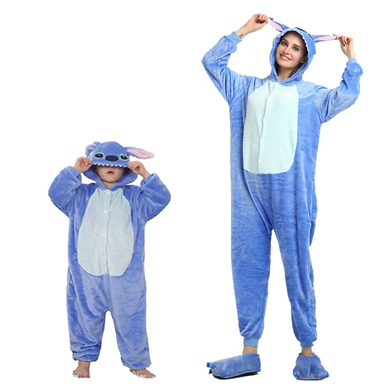 Kid's Adults' Animal Group Costume Nightwear Onesie Pajamas Carnival Costume Monster Animal Onesie Pajamas Kigurumi Pajamas Cute For Men and Women Boys and Girls Carnival Cartoon3