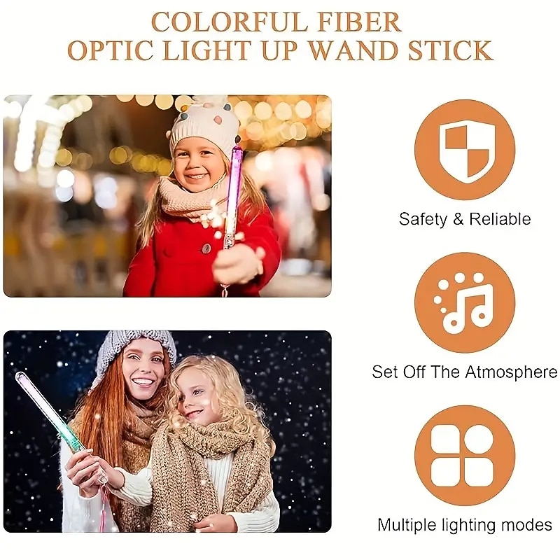 3/5/10pcs LED Glow Sticks LED Party Sticks Flash Twinkling Light Multi-color Sticks Glow Sticks With Lanyard Suitable For Birthday Parties Small Gifts For Halloween And Christmas Parties4