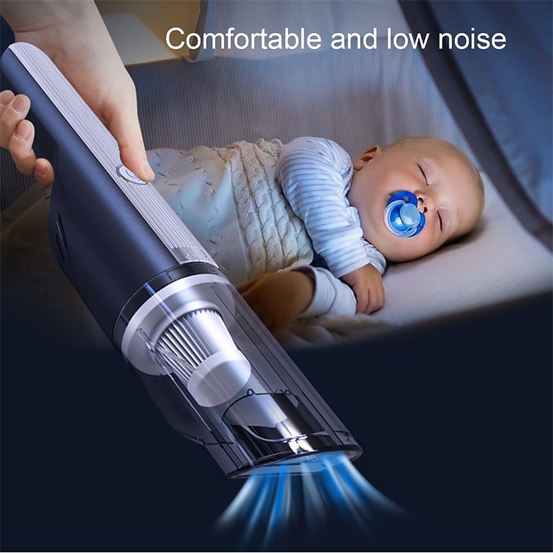Car Vacuum Cleaner Wireless Car With Strong Suction 12000Pa Handheld Vacuum Cleaner Small Mini Rechargeable Home Vacuum Cleaner3