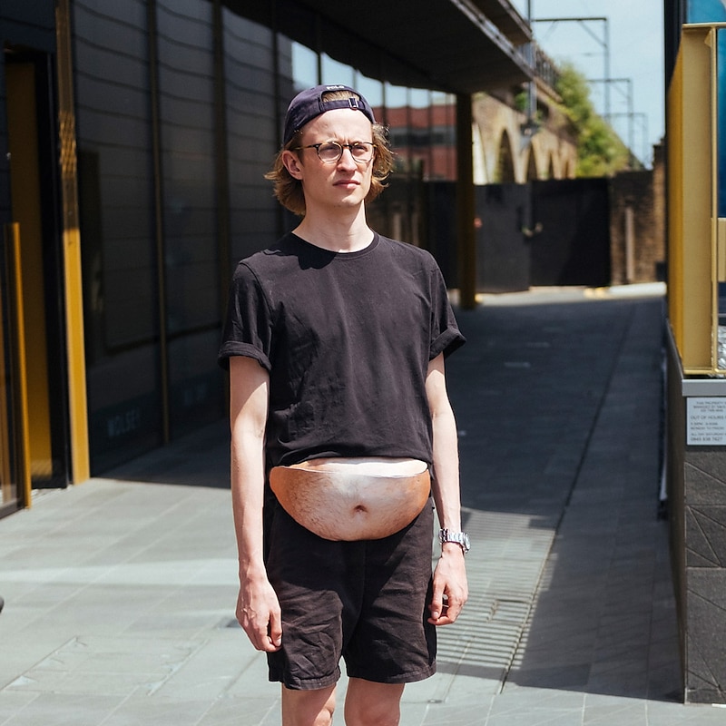 FUNNY Outdoor Sports Dadbagw Creative Big Belly Waistpack Fake Belly Waistpack Beer Belly Waistpack Change4