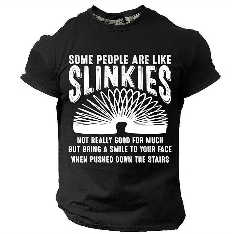 Men's Slinky T-Shirt - Dark Humor Graphic Tee for Sarcastic People4