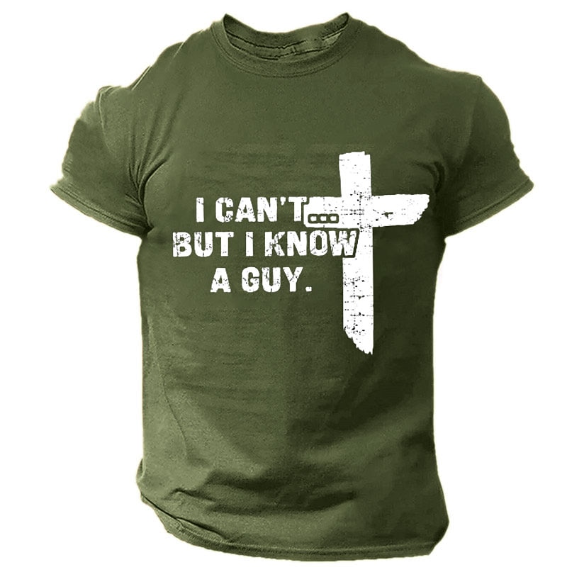 Men's Faith T Shirt Tee Top Cotton Short Sleeve Graphic Shirt Black White Red Comfortable Tee Sports Outdoor Holiday Fashion Designer Clothing2