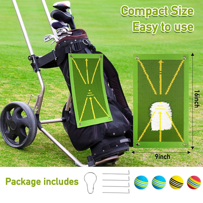 New Rubber Bottom Golf Hitting Pad Ball Piece Hitting Pad Golf Swing Trajectory Detection Pad4