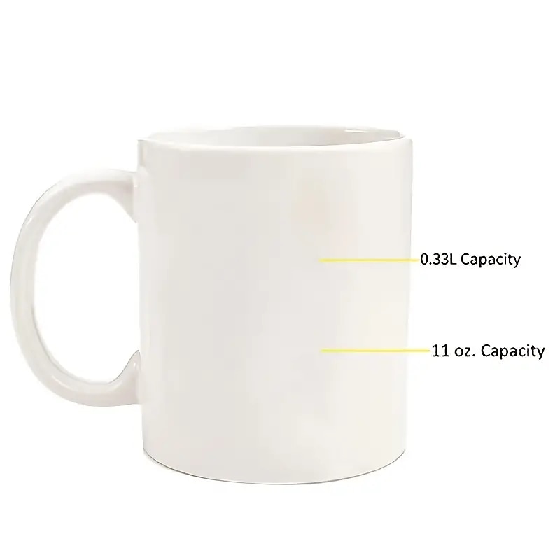 1pc Portable Ceramic Coffee Cup - Black Cat Design with Effoc Spelled Backwards - 11oz Travel Mug for On-the-Go Coffee Lovers4