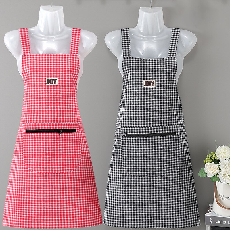 100% Cotton Apron   Breathable for Home Use, Kitchen, Summer Women's Fashion, Cute Japanese and Korean Version of Apron, Anti Oil Stain Work Print3