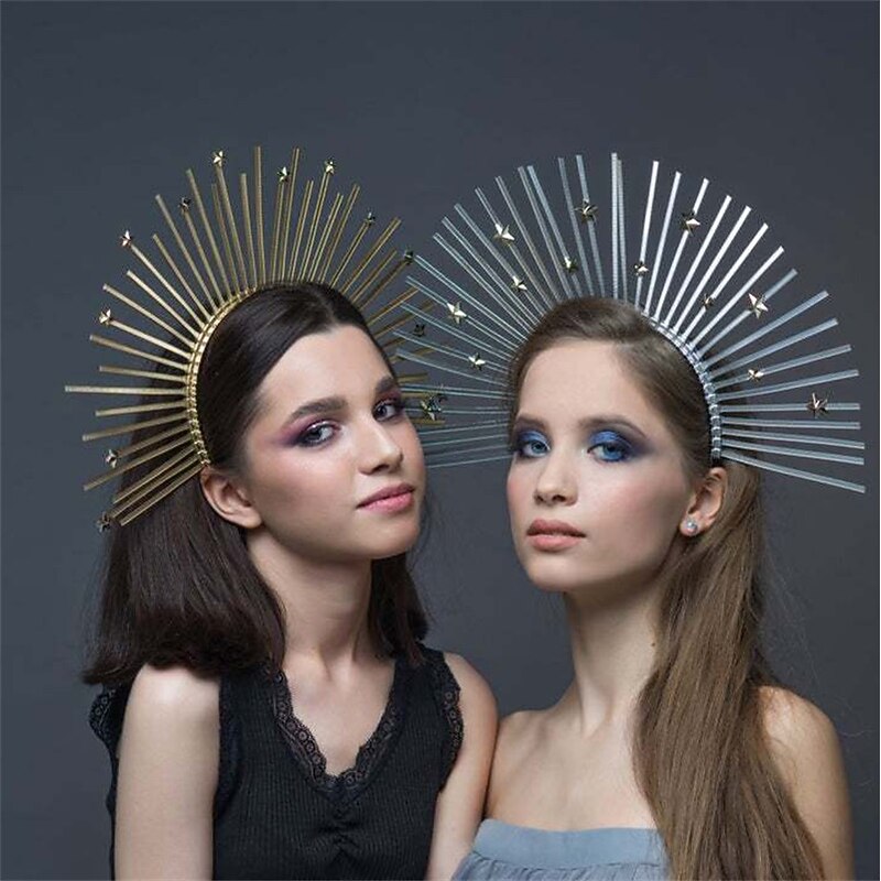 Goddess Crown Zipper Hair Hoop Carnival Headwear