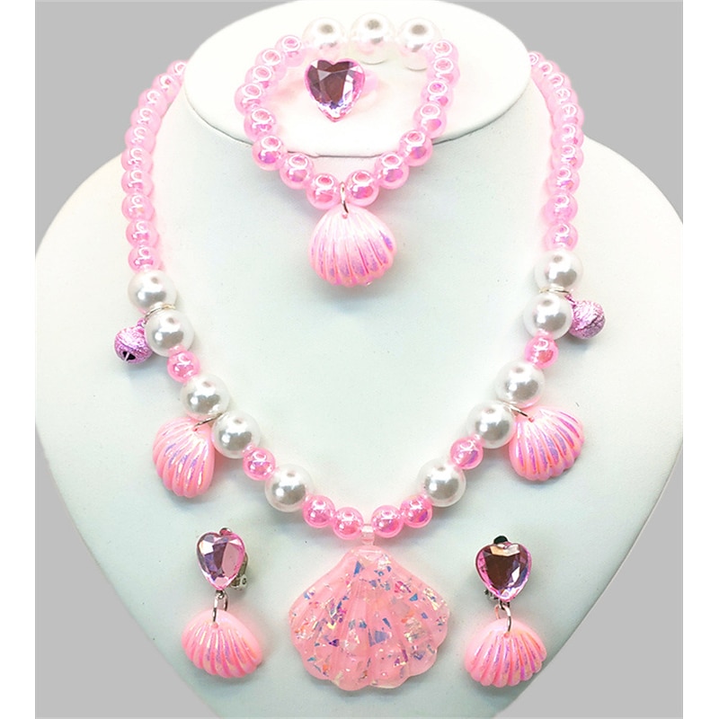 Festival Performance Props Princess Dress Accessories Set Mermaid Colored Jewelry Girl's Dress Accessories Children's2