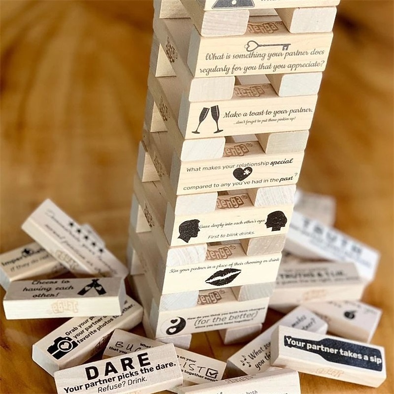 54 Stacked Building Blocks For Couples To Date At Home And Enjoy Adult Games Day Valentine's Day2