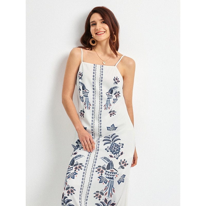 Floral Summer Vacation Maxi Dress2