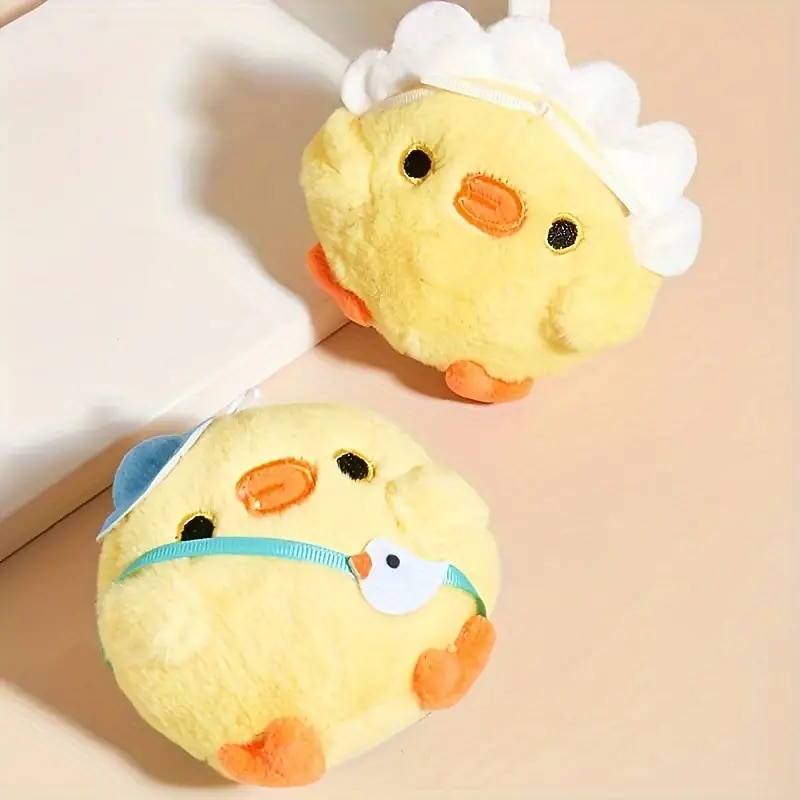 1pc Random Color Cartoon Chicken Design Pet Grinding TeethPlush Toy Durable Chew Toy For Dog Interactive Supply4