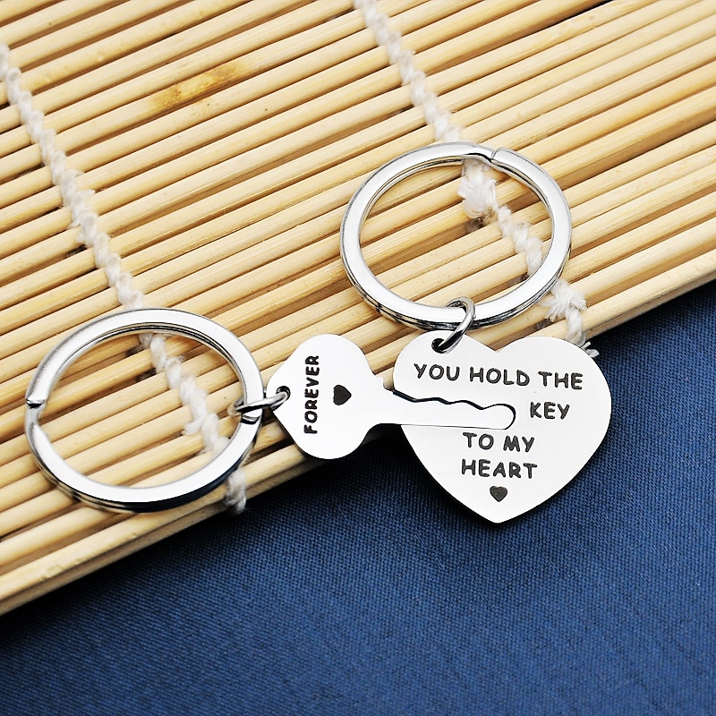 You Hold The Key to Couple Stainless Steel Keychain Valentine's Day