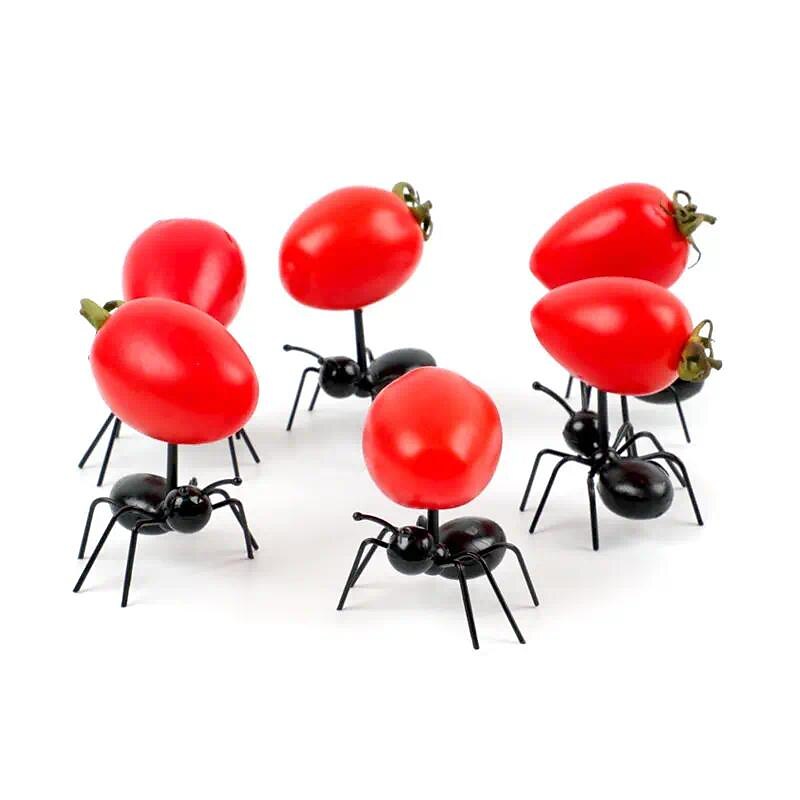 12pcs Ants Food Fruit Picks Decoration Ant Shape Forks Snack Cake Dessert Tableware For Home Kitchen Party Dinner Fruit Pick for Restaurants/Cafe3