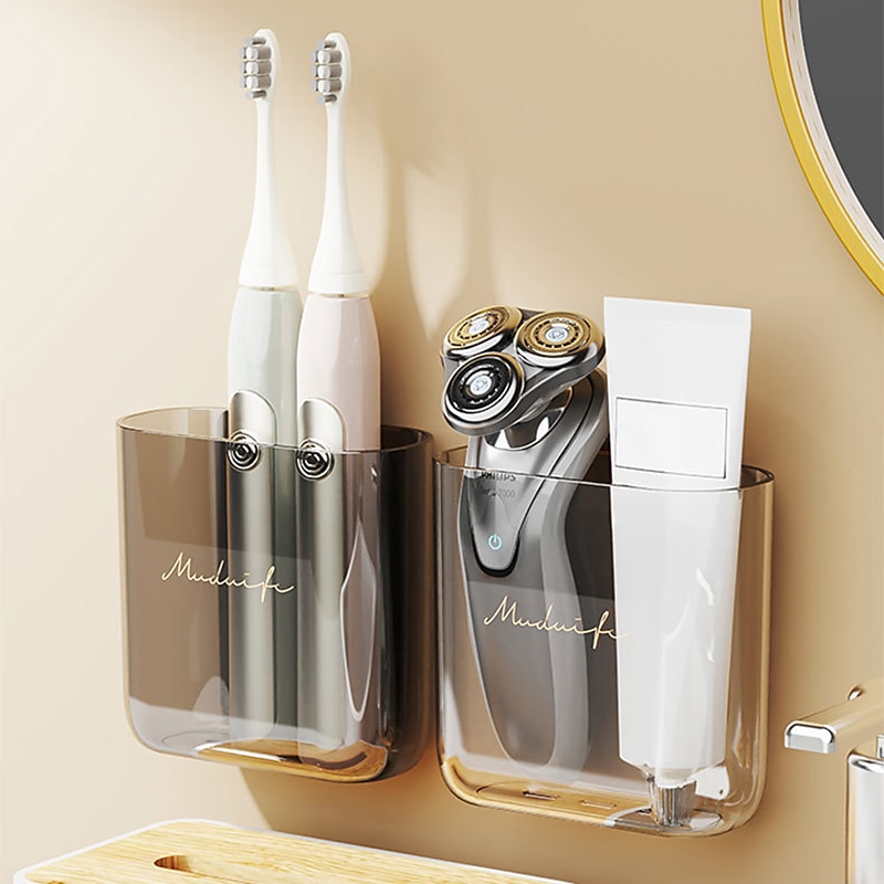 Wall Mount Remote Control Holder Transparent Remote Control Holder Convenient Media Organizer Wall Mount Organizer Rack Shelf3