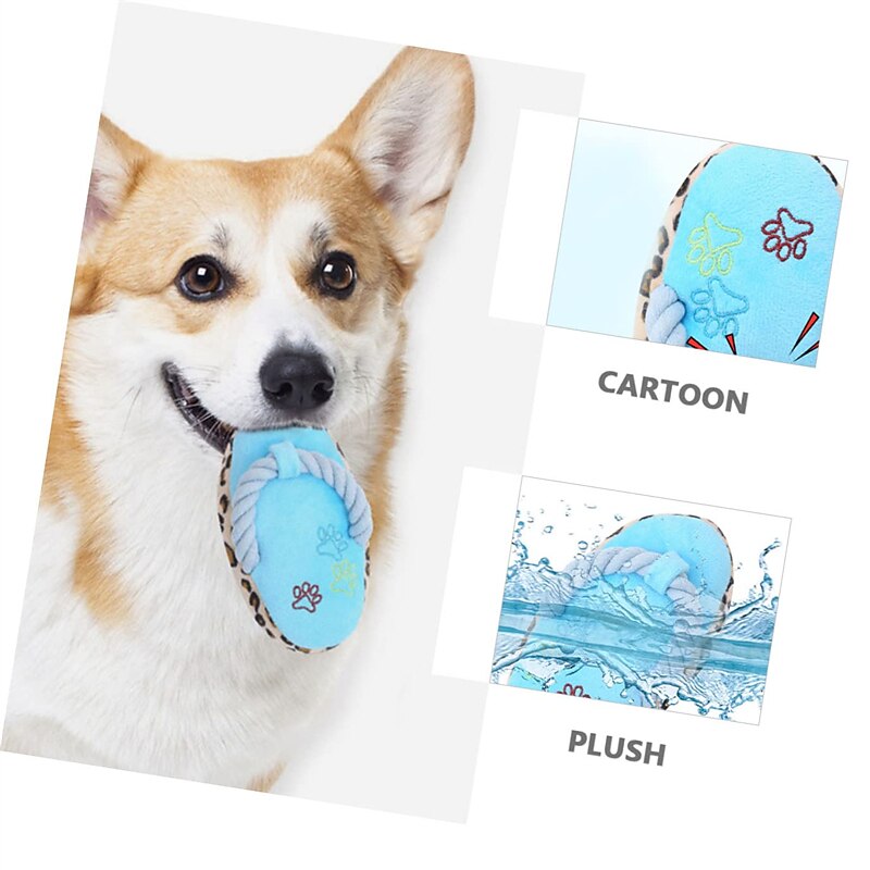 Chew Toys Indestructible Dog Toys Dog Shoe Chew Toy Dog Teething Toys Plush Puppy Plushes Dog Teether Toy Tough Dog Toys Plush Cat Stuffed Animal Durable Squeaky Toy4