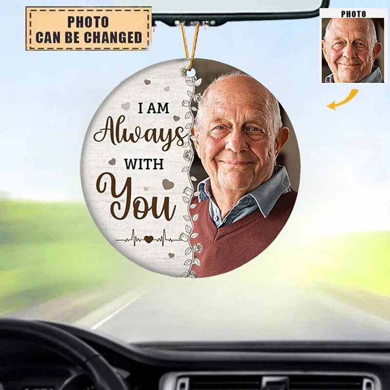 Personalized Photo Ornament Christmas Pet Memorial Ornament Custom Memorial Gift 2D Acrylic  Gifts Hanging Pendant Xmas Decoration - I Am Always With You3