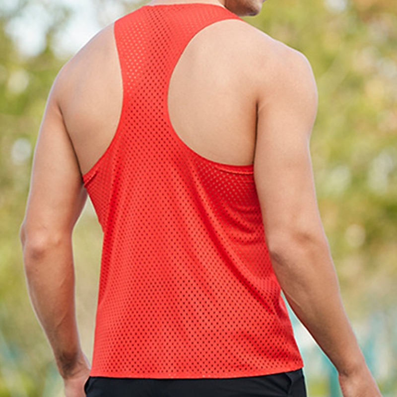 Men's GYM Tank Fitness Tank Basketball Shirt Men Tops Tank Crew Neck Sleeveless Sports & Outdoor Vacation Going out Casual Daily Gym Quick dry Breathable Soft Plain Black White Activewear Fashion3