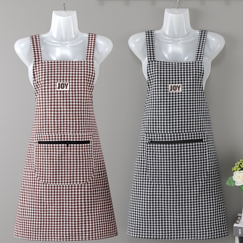 100% Cotton Apron   Breathable for Home Use, Kitchen, Summer Women's Fashion, Cute Japanese and Korean Version of Apron, Anti Oil Stain Work Print2