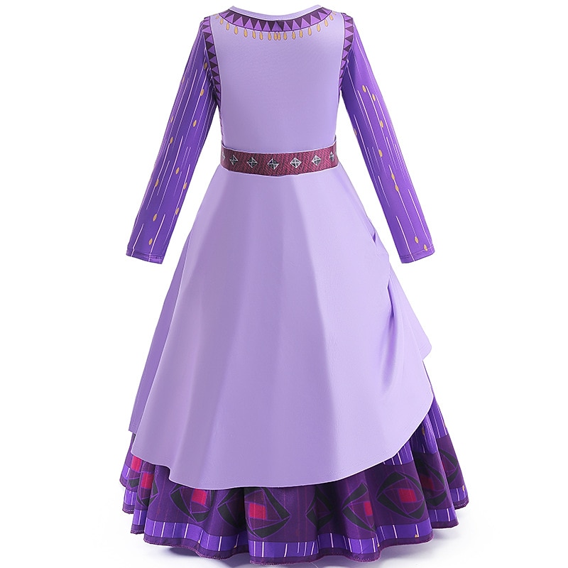 Wish Princess Asha Dress Cosplay Costume Anime Cosplay Movie Cosplay for Girls' Kid's Carnival Masquerade4