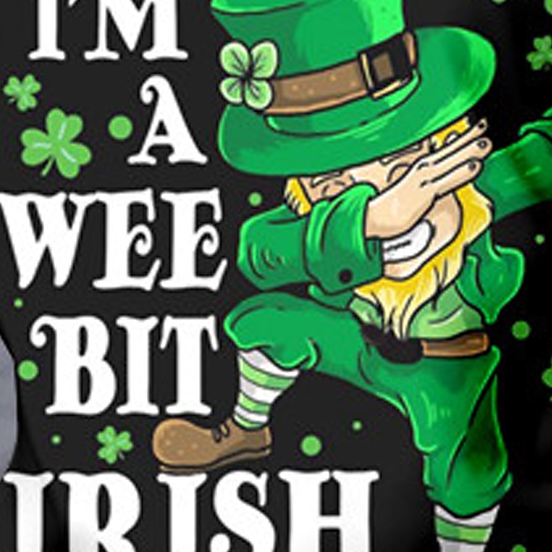 St. Patrick Boys 3D Letter Hat Tee Shirt Long Sleeve 3D Print Spring Fall Sports Fashion Streetwear Polyester Kids 3-12 Years Crew Neck Outdoor Casual Daily Regular Fit3