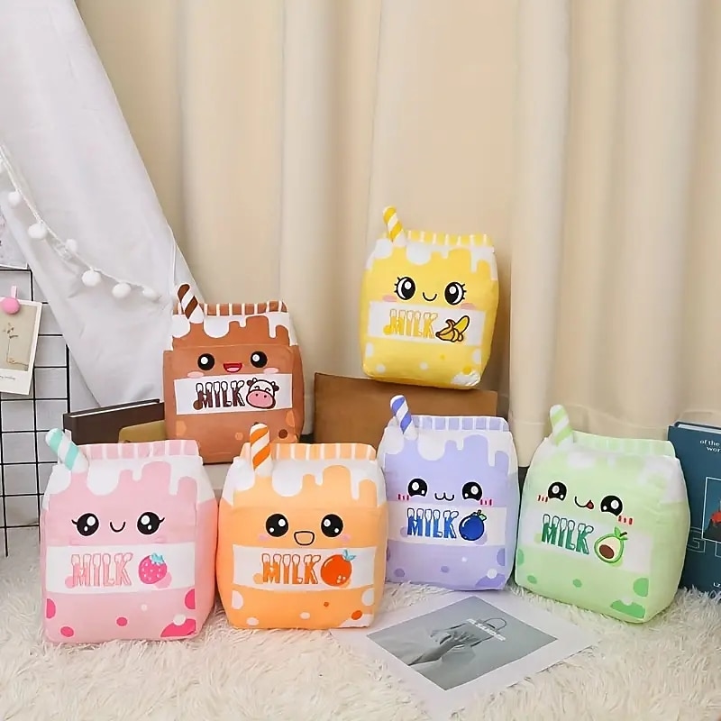 1pc Milk Design Pet Grinding Teeth Plush Toy Chewing Toy For Dog Interactive Supply2