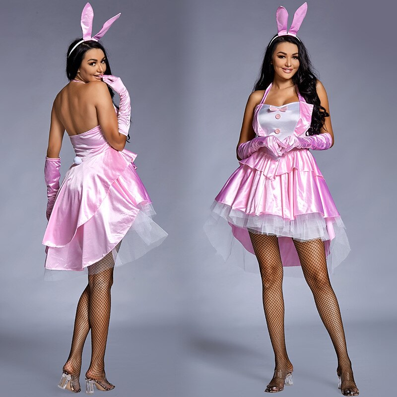 Bunny Girl Halloween Dress Outfits Cosplay Adults' Women's Mardi Gras Easter Performance Party Halloween Easy Halloween Costumes Dress Up4