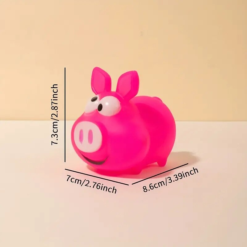 1PC Long Ear Pig Design Dog Chew Toys Dog Grinding Teeth Toys2