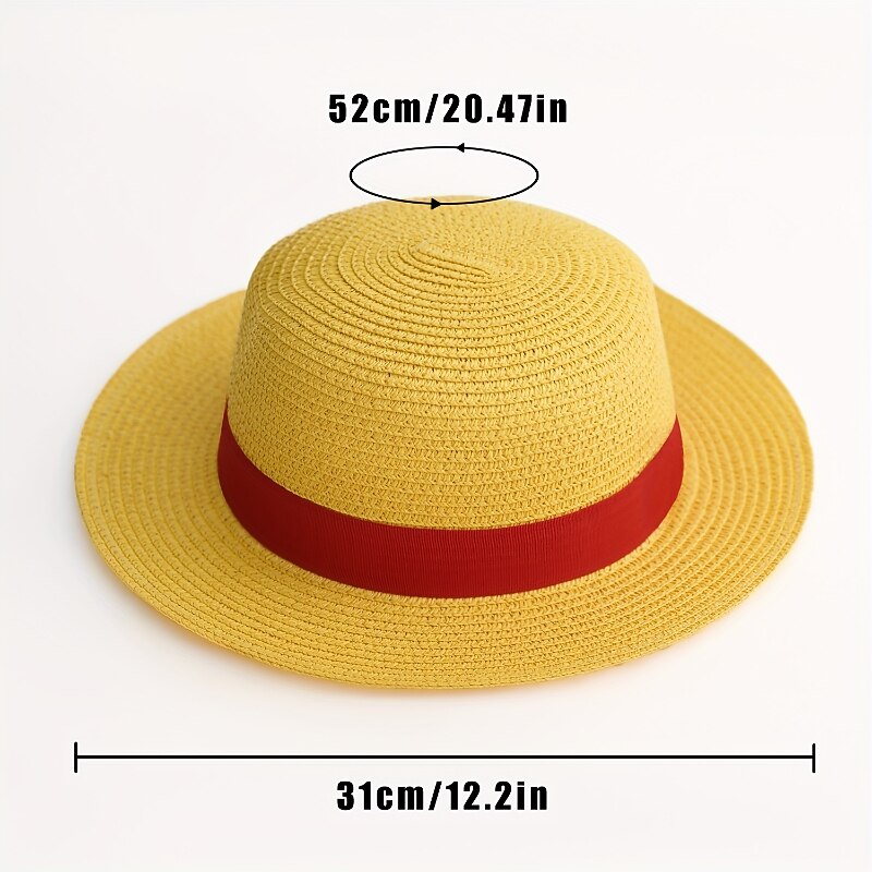 Hat / Cap Inspired by Luffy Anime Cosplay Accessories Hat Men's Women's Cosplay Halloween Costumes2