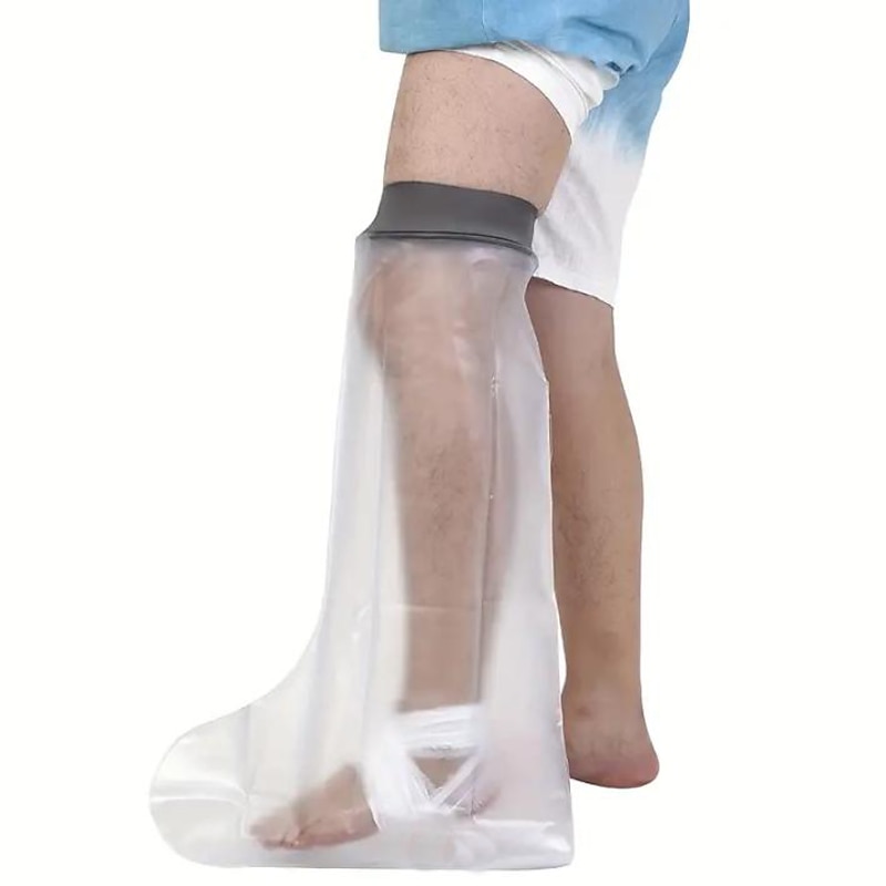 1pc Waterproof Leg Foot Cast Cover Shower Bath Adult, Reusable Watertight Seal Cast Shower Cover Leg To Keep Dry, Bandage Cast Leg Foot Ankle, No On Skin4