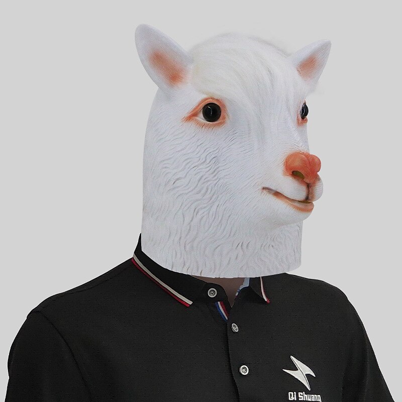 Carnival Funny Animal Series Five Head Masks Makeup Ball Cute Latex Headwear Halloween Party Performance Props 23