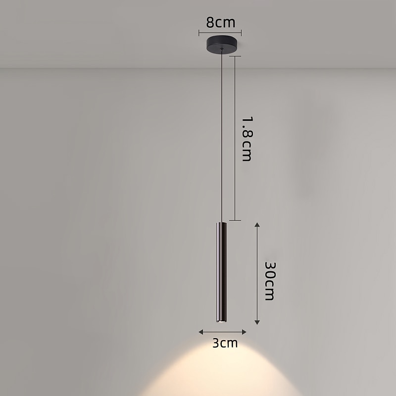 30 cm Single Design Pendant Light Metal Glass Painted Finishes Vintage 110-120V 220-240V4