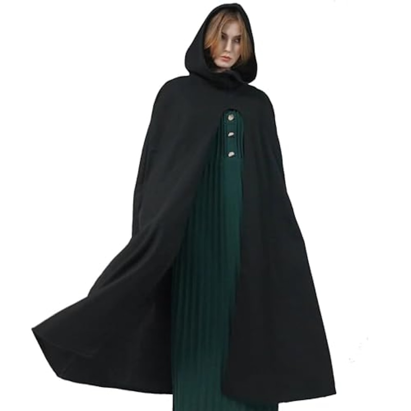 Holloween Costume Renaissance Hooded Cloak - Hobbit Cloak Medieval Ranger Cloak,Cosplay Cape for Men and Women