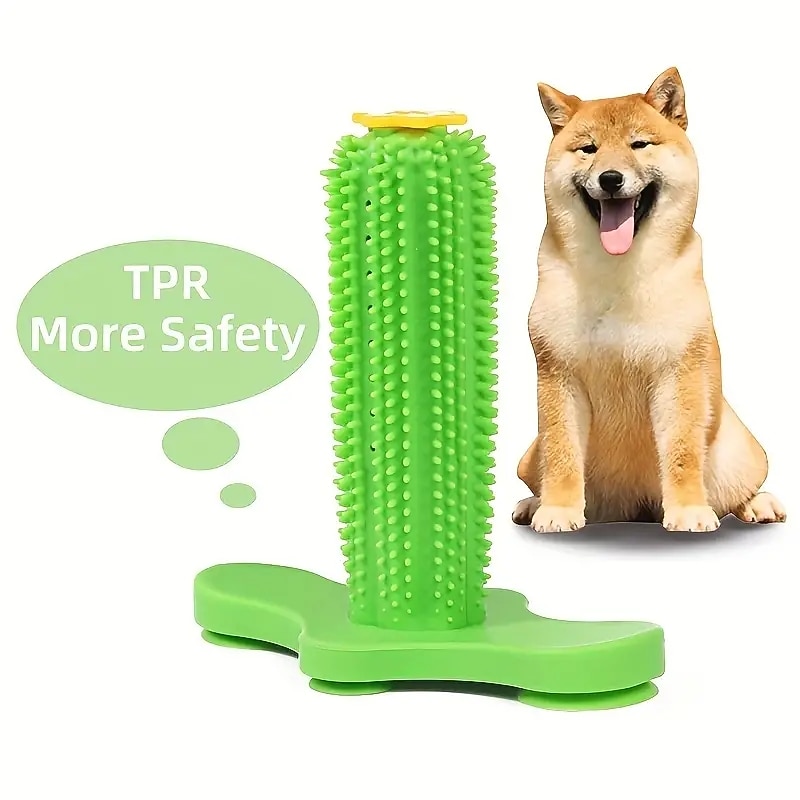 Pet Chew Durable Supplies Suction Cup Sounding Toothbrush Molar Rod Dog Toy