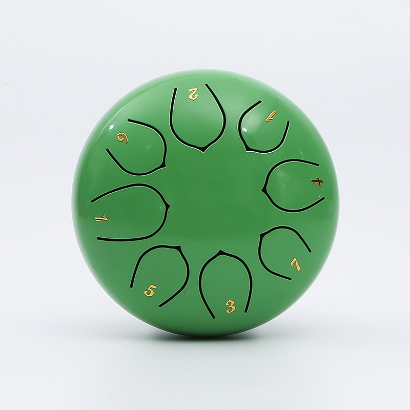 Alloy Steel Tongue Drum 6 Inch 8 Notes Hand Drums with Bag Sticks Music Book, Sound Healing Instruments for Musical Education Entertainment Meditation Yoga Zen Gifts2